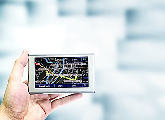 Image showing Gps in a man hand.