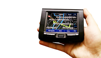 Image showing Gps in a man hand.