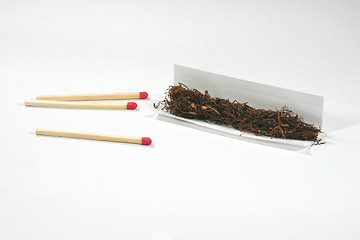 Image showing rolling cigarette
