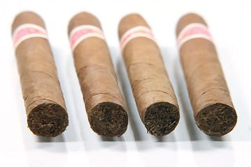 Image showing four cigars