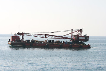 Image showing floating crane