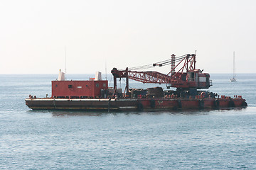 Image showing floating crane