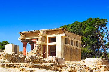 Image showing Knossos Palace of king Minos, Crete, Greece.