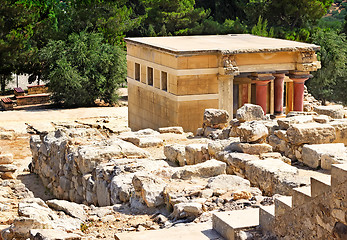 Image showing Knossos Palace of king Minos, Crete, Greece.