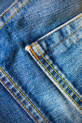 Image showing vintage blue jeans