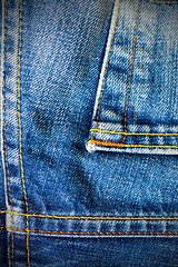 Image showing vintage blue denim