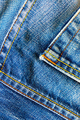 Image showing seams of jeans