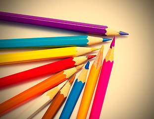 Image showing pencils on white background