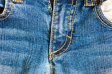 Image showing Part of nice blue jeans