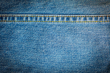 Image showing Texture of blue jeans background