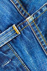 Image showing vintage blue jeans