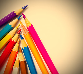 Image showing colored pencils for drawing
