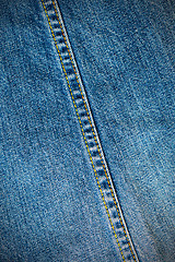 Image showing Texture of blue jeans background