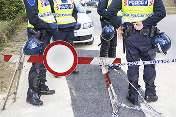 Image showing Police officers on duty