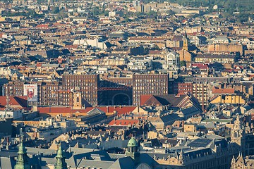 Image showing Aerial view of a city