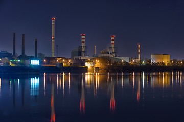 Image showing Chimney of a Power plant