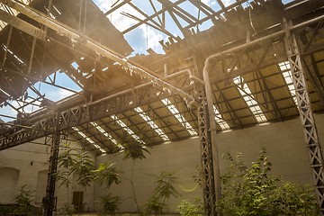 Image showing Industrial interior with bright light