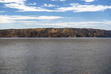 Image showing Coastline with horizon and sky