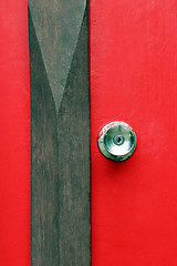 Image showing Red door