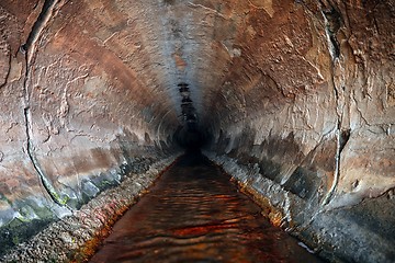 Image showing Filth flowing out from sewage