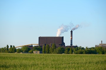 Image showing Chimney of a Power plant