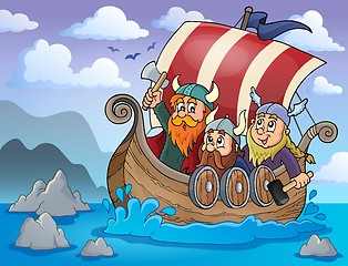 Image showing Viking ship theme image 2