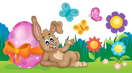 Image showing Bunny with Easter egg theme image 3