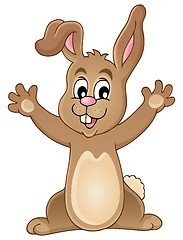 Image showing Young happy bunny