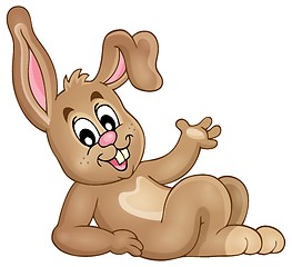 Image showing Cute happy bunny