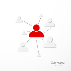 Image showing People network connection