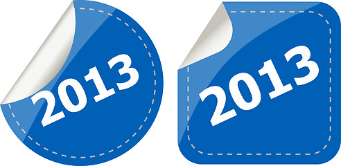 Image showing 2013 Labels, stickers, pointers, tags for your (web) page