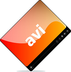 Image showing avi on media player interface