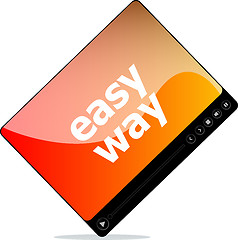 Image showing Video player for web with easy way word