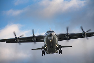 Image showing Landing airplane