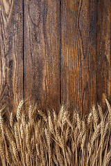 Image showing wheat on wood