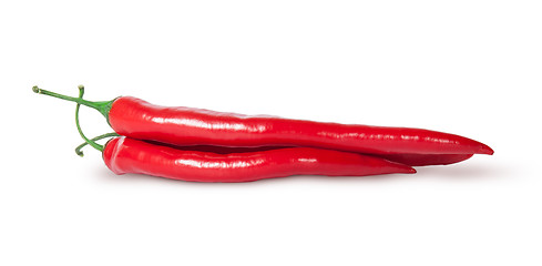 Image showing Heap of red chilli peppers