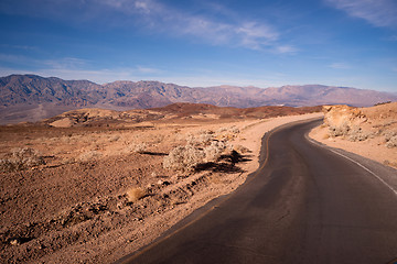 Image showing Artist's Drive Side Road Perfect Day Death Valley National Park