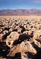 Image showing Sea Level Devil's Golf Course Death Valley Panamint Range