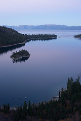 Image showing Protected Cove Emerald Bay Fannette Island Lake Tahoe 