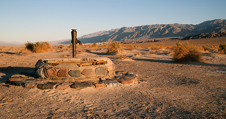 Image showing Stovepipe Wells Ancient Dry Well Death Valley California