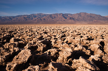 Image showing Below Sea Level Devil's Golf Course Death Valley National Park