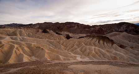 Image showing Dramatic Light Badlands Amargosa Mountain Range Death Valley Zab