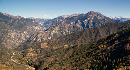 Image showing King's Canyon California Sierra Nevada Range Outdoors