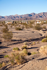 Image showing Abamdoned Buildings California Wild West Mojave Desert 