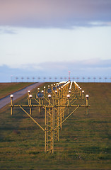 Image showing Runway lights