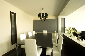 Image showing Trendy Modern Dining Room