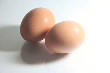 Image showing two eggs