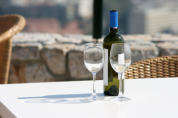 Image showing wine and glasses
