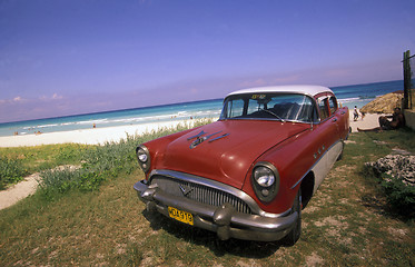 Image showing KUBA CUBA VARADERO STRAND MEER AUTO