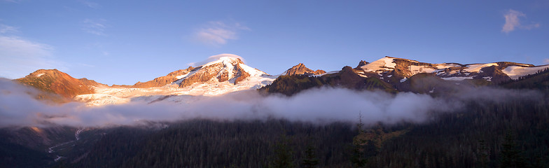 Image showing North Cascades Mt. Baker Heliotrope Ridge Glacier Peaks